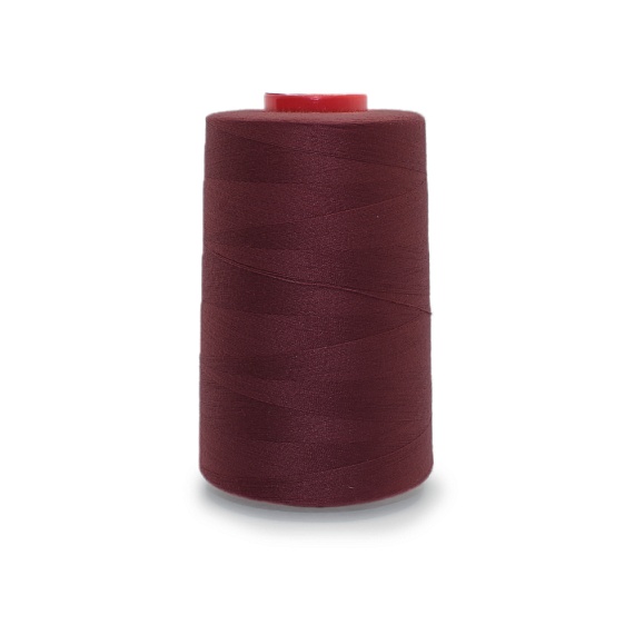 Нитки полиэстер 40/2 5000 ярд   Серебряная Нить бордовый 1121 – №1