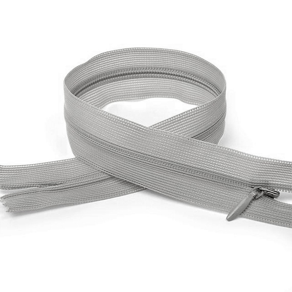 Молния потайная 50 см Т3, М серый светлый 310 – №1