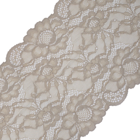 Кружево стрейч 170 мм    арт.AV-02 20 м Турция коричневый CS-86 – №1