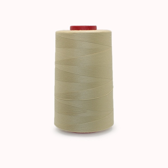 Нитки полиэстер 40/2 5000 ярд   Серебряная Нить бежевый светлый 1455 – №1