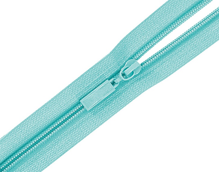 Молния спиральная 80 см Т5 разъемная  Лидер голубой 544 – №1