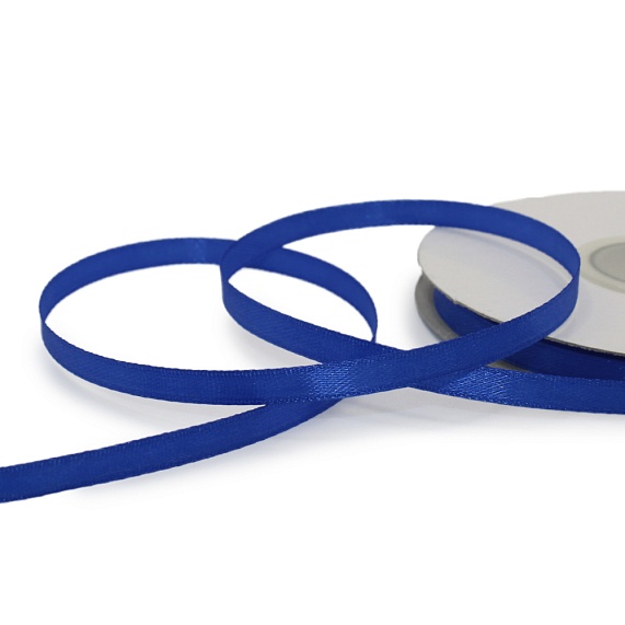 Лента атласная 6 мм  30 ярд Н синий 154 – №1