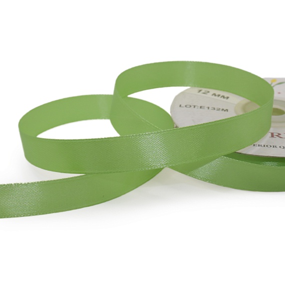 Лента атласная 12 мм  30 ярд Н зеленый темный 129 – №1