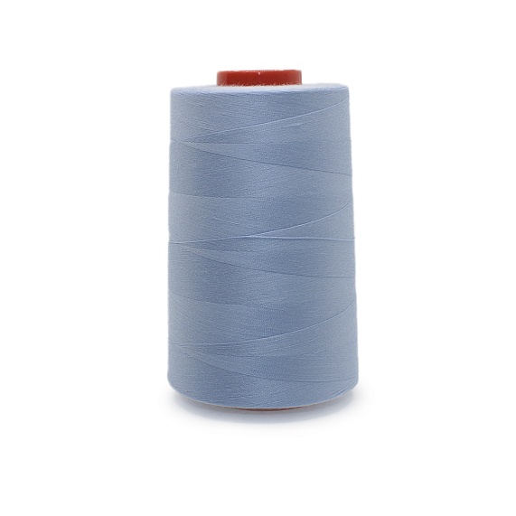 Нитки полиэстер 40/2 5000 ярд   Серебряная Нить голубой 1327 – №1