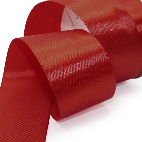 Лента атласная 50 мм  30 ярд Н красный 079 – №1
