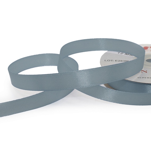 Лента атласная 12 мм  30 ярд Н серый 178 – №1