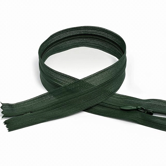 Молния потайная 50 см Т3, М зеленый темный 273 – №1