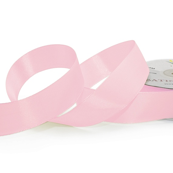 Лента атласная 25 мм  30 ярд Н розовый 039 – №1