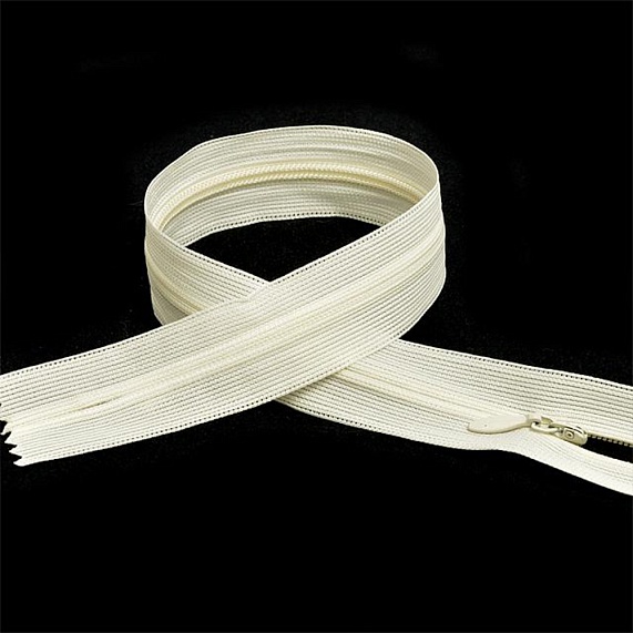 Молния потайная 50 см Т3, А белый шелк 306 – №1