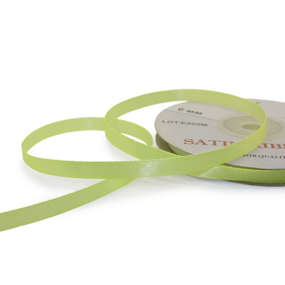 Лента атласная 6 мм  30 ярд Н салатовый 127 – №1