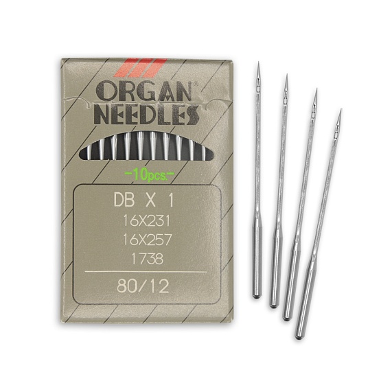Иглы производственные №80 для прямострочных машин тонкая колба     арт.DBх1 ORGAN Needies Япония – №1