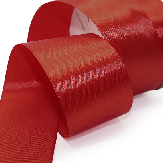 Лента атласная 50 мм  30 ярд Н красный 078 – №1