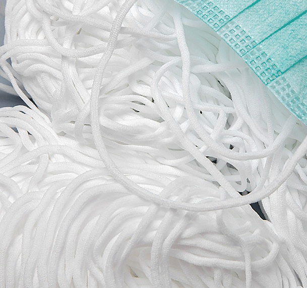 Резинка масочная d=2 мм белый – №1