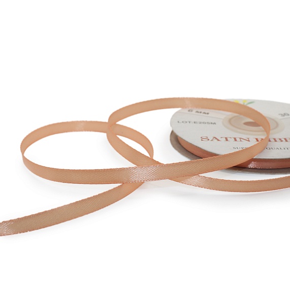 Лента атласная 6 мм  30 ярд Н персиковый 036 – №1