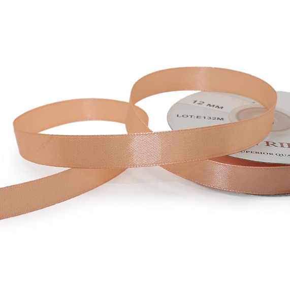 Лента атласная 12 мм  30 ярд Н персиковый 072 – №1