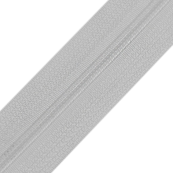 Молния спиральная 50 см Т3 неразъемная  ПМ белый – №1