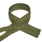 Молния тракторная 55 см Т5 разъемная усиленное 1 замок  бегунок LOGO А серый светлый 310 – №5