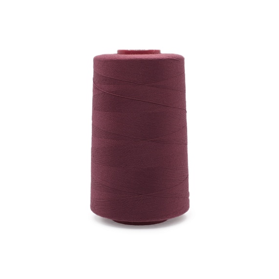 Нитки полиэстер 40/2 5000 ярд   Серебряная Нить бордовый 1122 – №1