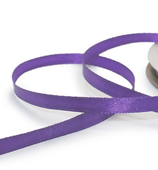 Лента атласная 3 мм  100 м Н фиолетовый 174 – №1