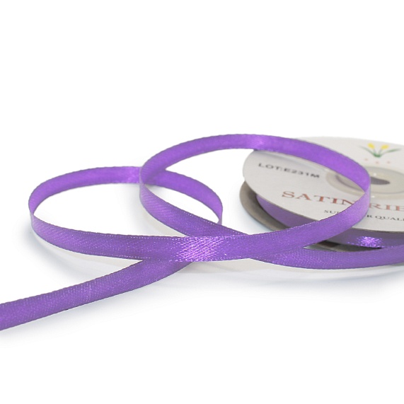 Лента атласная 6 мм  30 ярд Н сиреневый 167 – №1