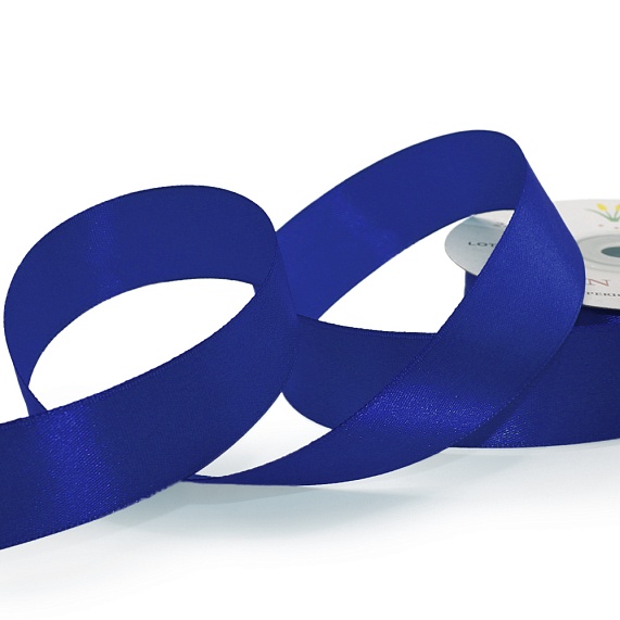 Лента атласная 25 мм  30 ярд Н синий 154 – №1