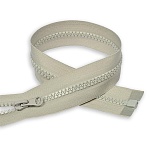 Молния тракторная 50 см Т5 разъемная усиленное 1 замок  бегунок LOGO А белый – №10