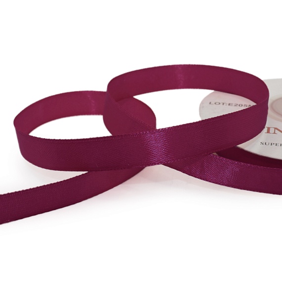 Лента атласная 12 мм  30 ярд Н бордовый светлый 061 – №1