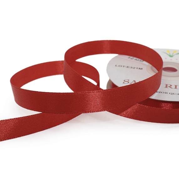 Лента атласная 12 мм  30 ярд Н красный 078 – №1