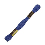 Нитки для рукоделия  Мулине  100% хлопок  10 м 12 шт ПНК им. Кирова синий 8102 – №46