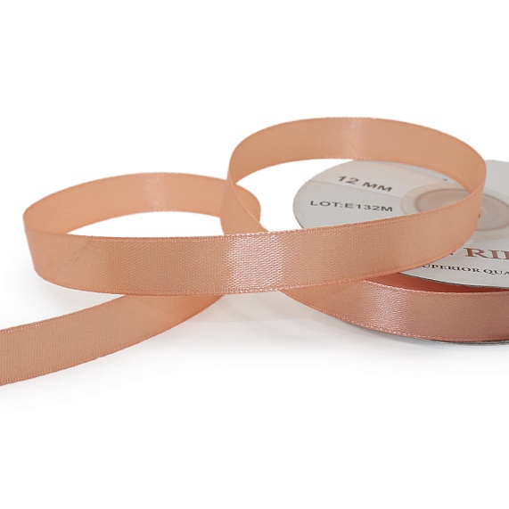Лента атласная 12 мм  30 ярд Н персиковый 036 – №1