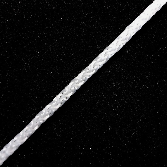 Шнур круглый   d=4 мм  1,84 г/м п/п 100 м  ШП белый – №1