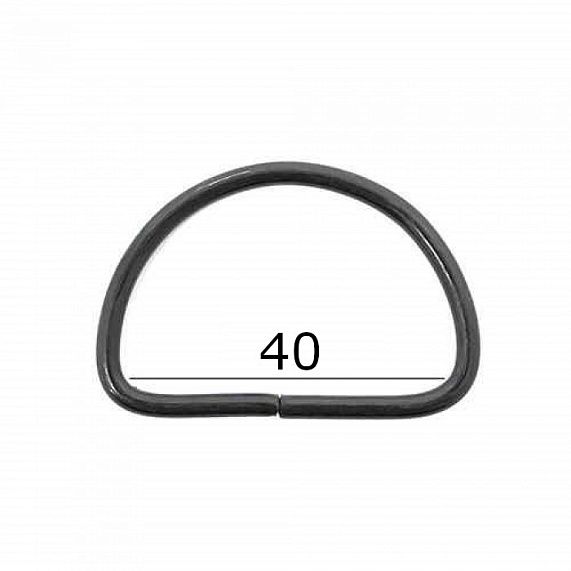 Полукольцо d=40 мм металл 500 шт А оксид – №1