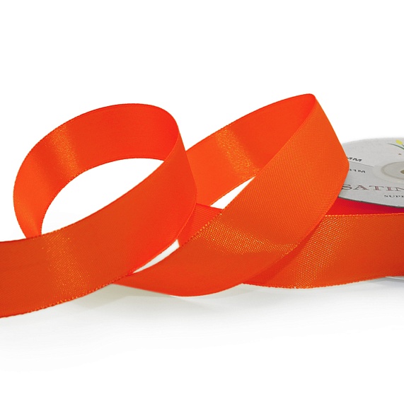 Лента атласная 25 мм  30 ярд Н красный 076 – №1