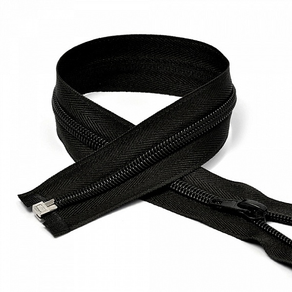 Молния спиральная 70 см Т5 разъемная  К/О черный – №1