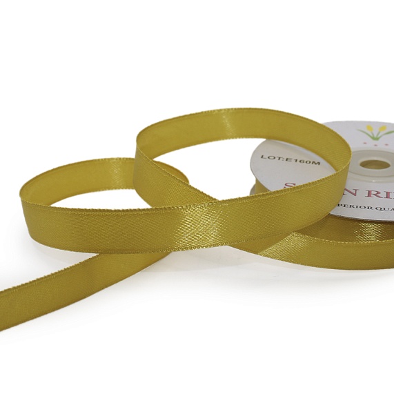 Лента атласная 12 мм  30 ярд Н желтый 021 – №1