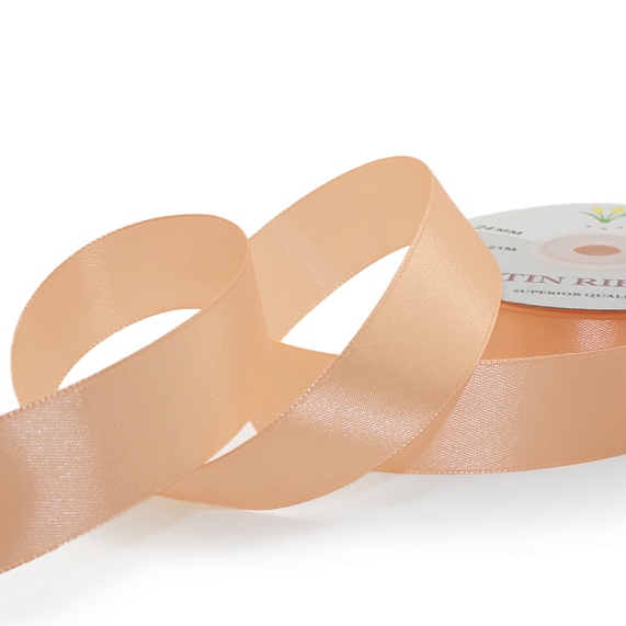 Лента атласная 25 мм  30 ярд Н персиковый 033 – №1