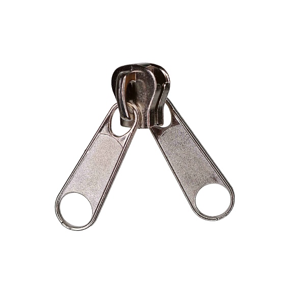 Бегунок Т5 галантерейный 2 пуллера для спиральных молний А никель – №1